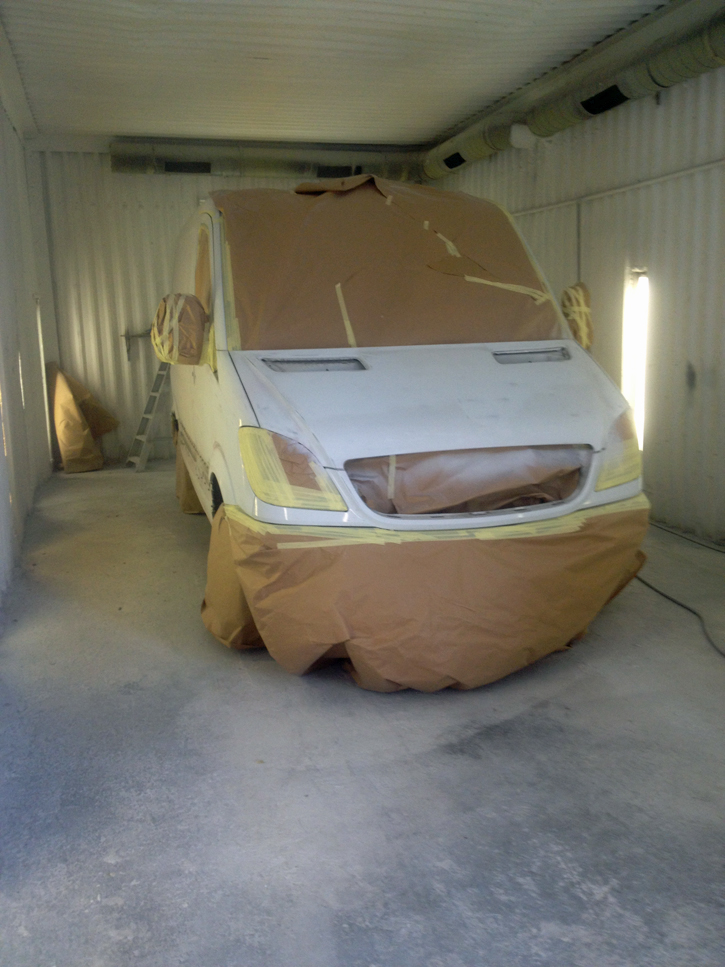 J W Motors car and commercial body repairs preparation